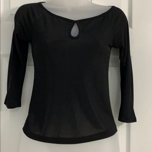 Black fitted blouse
